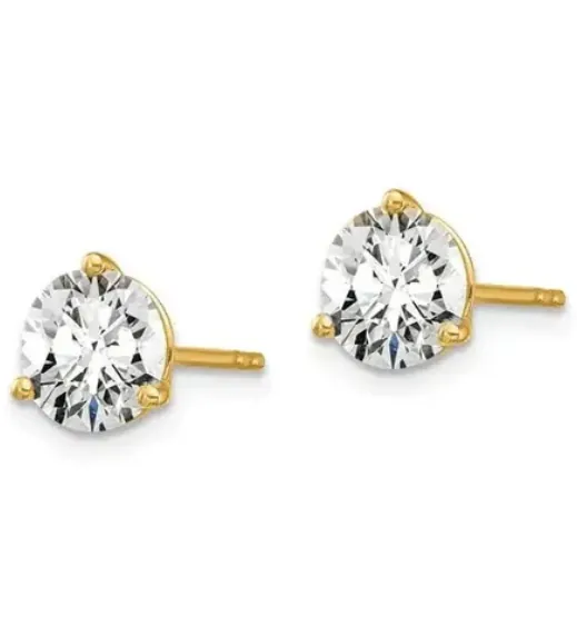 Yellow Gold Round Lab Grown Diamond